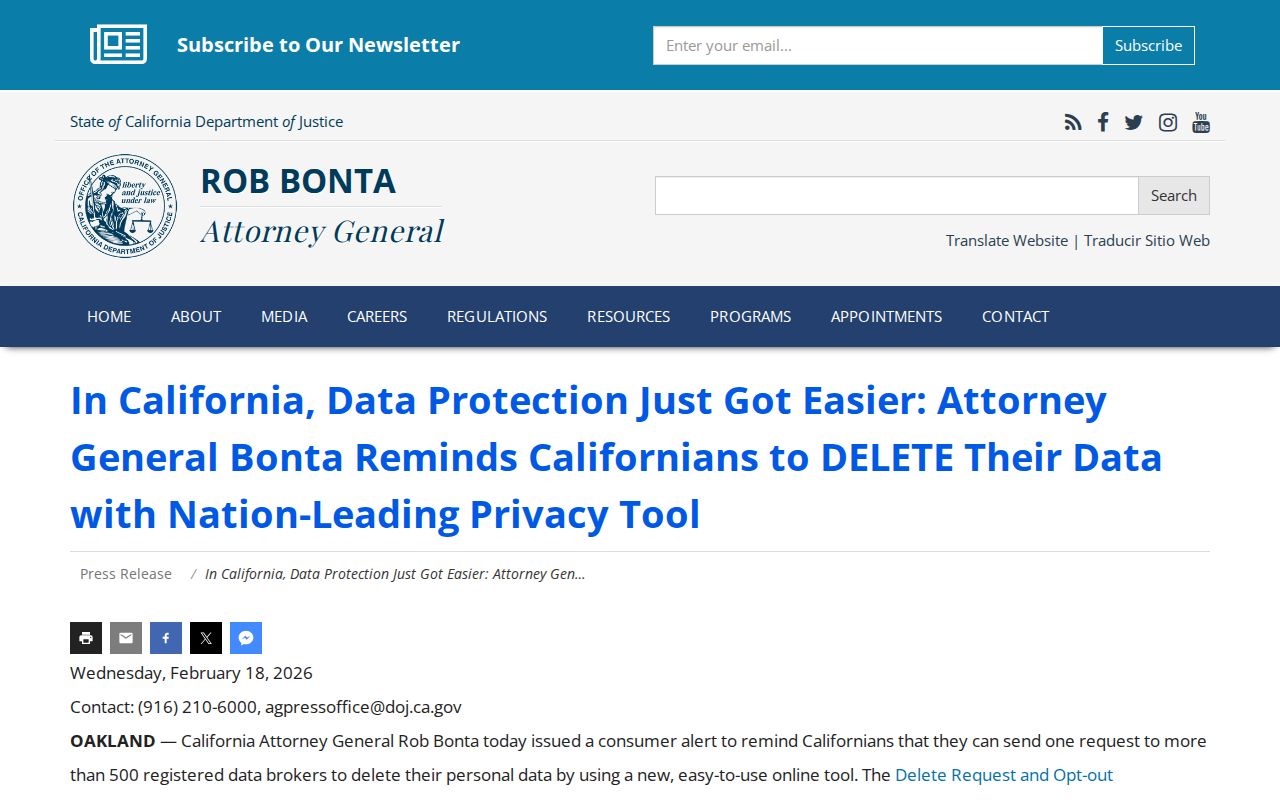 San Jacinto neighbors lookup California DROP privacy request information