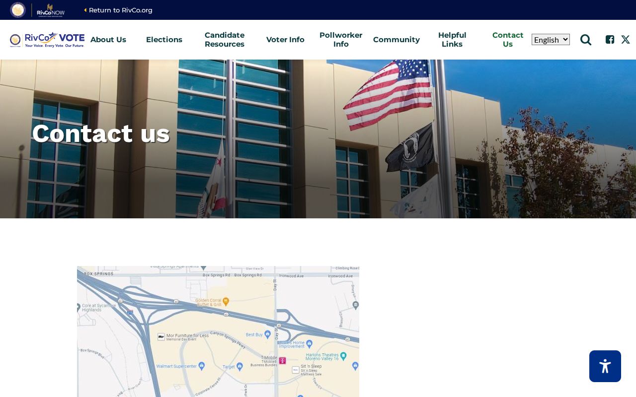 San Jacinto ZIP code Riverside Registrar of Voters contact information